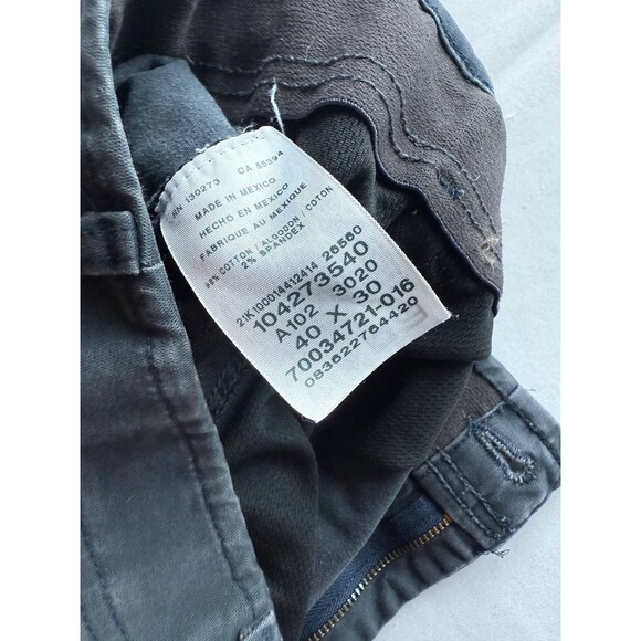 Lee Pants Mens 40X30 Gray Extreme Comfort Straight Fit Performance Stretch Chino - Picture 4 of 5